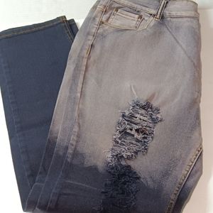 Men's Encore faded distressed jeans size 3xl